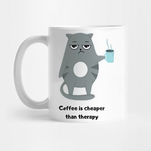 Funny Cat Drinking Coffee Mug